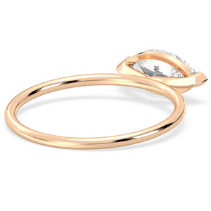 REYES HPHT CVD Lab Grown Diamond Engagement Rings For Women Solid 14K Rose Gold OEM ODM Customized Fine Jewelry - Product Image 5