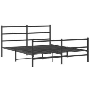Base de Cama de Acero con Recubrimiento en Polvo Negro de 60x79 Pulgadas, Camas Metálicas - Product Image 3