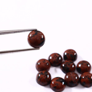 Pierre précieuse naturelle de qualité supérieure, jaspe Marconi, cabochon rond 8x8mm, pierre brute pour la fabrication de bijoux, anneaux, pendentifs (113 caractères) - Product Image 2