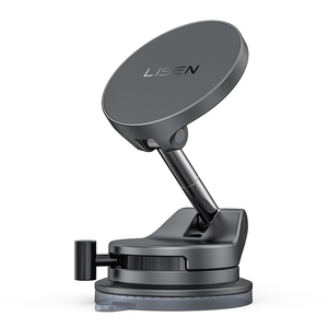 Lisen Nâng Cấp 15W Không Dây Nhanh Chóng Sạc Xe Hơi Hú<span class=keywords><strong>t</strong></span> Chân Không Hú<span class=keywords><strong>t</strong></span> Núi Mạnh Mẽ <span class=keywords><strong>T</strong></span>ừ Người Giữ Điện Thoại Cho Xe Cho <span class=keywords><strong>Iphone</strong></span> 12-17 Pro Max - Product Image 1