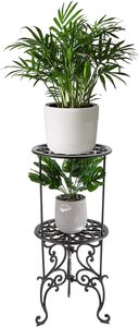 Soporte de Plantas de 2 Niveles Resistente para Hogar, Jardín y Patio, Soporte Vintage para Macetas, Soporte Decorativo Grande para Plantas de Piso - Product Image 2