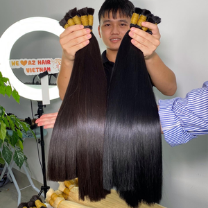 Venta al por mayor de cabello virgen crudo a granel 100% paquetes humanos vietnamitas sin procesar cutícula alineada Cabello, extensiones de cabello humano natural - Product Image 3