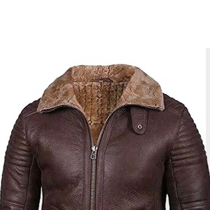 Men's Gothic Style Shearling Leather Jacket High Quality Custom Design Breathable Winter Warm Jacket Zipper Closure Plus Size - Product Image 5