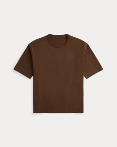 T-shirt marron uni pour hommes – T-shirt basique décontracté à manches courtes et col rond en coton doux pour l'été et le quotidien - Product Image 1