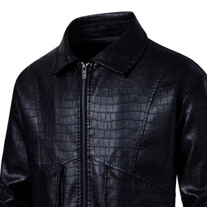 Premium Python Pattern <b>Leather</b> <b>Jacket</b> Men Genuine Cowhide Biker Fashion OEM ODM Factory Sample Service Available Plus - Product Image 1