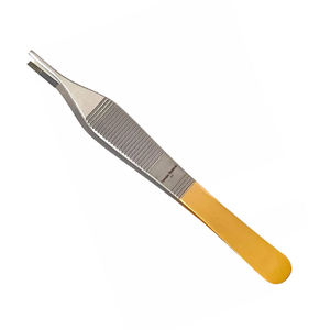 Pinzas de Disección Adson Marrones de 12 cm, Manuales, de Acero Inoxidable de Alta Calidad, Certificadas por la CE, Instrumentos Quirúrgicos Hemostáticos para Hospital - Product Image 3