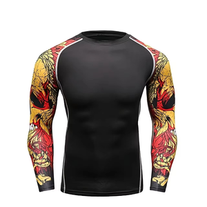 Meilleures Nouveautés : Rashguard Homme Personnalisé de Haute Qualité à Manches Longues en Spandex/Polyester, Respirant et Séchage Rapide, Service OEM, Quantité en Gros - Product Image 5