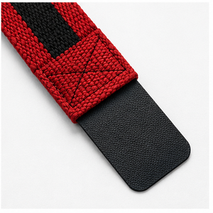 GAPE SPORTS Bandes de maintien pour poignets en nylon, fermeture Velcro réglable, rouge et noir, soutien pour la musculation, unisexe, prix abordable, OEM personnalisé - Product Image 4