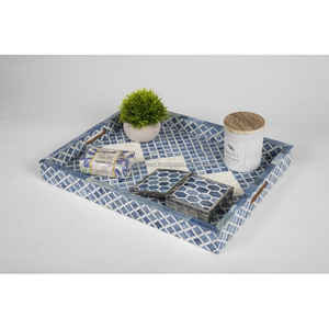 Bandeja para servir con incrustaciones de hueso de madera MDF de alta calidad hecha a mano para cocina o restaurante para uso en mesa WONDER OVERSEAS - Product Image 4