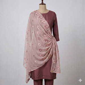 Pañuelo ligero de chifón africano al por mayor para mujer, paquete de 12 unidades, chal de verano de lujo con bordado floral y pedrería - Product Image 3