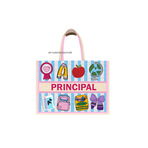 Sacs fourre-tout perlés pour le jour du match – Sacs fourre-tout personnalisés faits à la main en toile durable avec une apparence exceptionnelle pour le stade - Product Image 3