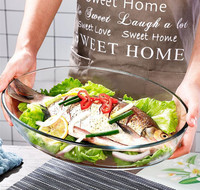 Plat de cuisson ovale en verre borosilicate trempé, durable, réutilisable, écologique, pour gâteaux et pizzas, ustensiles de cuisine