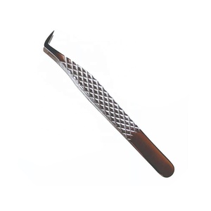 Pinzas de Acero Inoxidable RABIA MIRAAL INDUSTRIES con Recubrimiento en Polvo Rosa, Corte de Flor de Lis a 90 Grados/Curva Larga, Agarre Preciso - Product Image 2