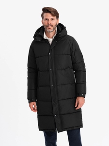 Wholesale Custom Winter <b>Long</b> Puffer <b>Jacket</b> with Zipper Closure Stand Collar <b>Waterproof</b> Seamless Custom Print Logo - Product Image 3
