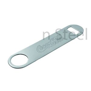 Abrebotellas de cerveza de acero inoxidable, Color personalizado y Logo, barra plana en blanco - Product Image 1