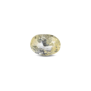 Loose 3.05 Carat Oval Cut Yellow Sapphire Gemstone for Fine Jewelry - Product Image 1