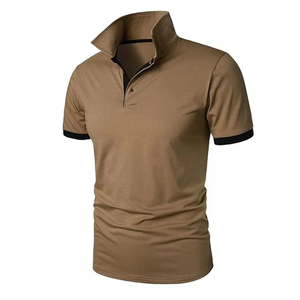Polo neuf pour homme en coton, manches courtes, col classique, respirant, coupe ajustée, confortable, élégant, idéal pour l'été et le quotidien. - Product Image 3