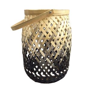 Woven Handmade Outdoor Boho Wicker <b>Lantern</b> Eco-friendly Decorative Natural Color Wholesale for Home Garden Hotel Decoration - Product Image 3