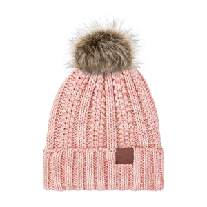 Bonnet en tricot extensible avec pompon pour un confort hivernal en extérieur, avec bordure repliée pour la randonnée, le camping, les voyages et les loisirs - Product Image 5