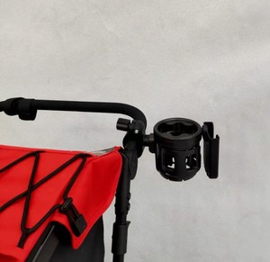 Support de tasse pliable ZX-250 et support de téléphone 3-en-1 avec pince ou sangle de fixation pour poussette ou vélo, installation facile - Product Image 2