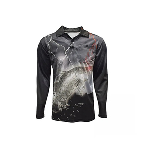 เสื้อโปโลตกปลา เนื้อผ้าเบาสบาย พิมพ์ลายแบบซับลิเมชั่น คุณภาพดีที่สุด - Product Image 4