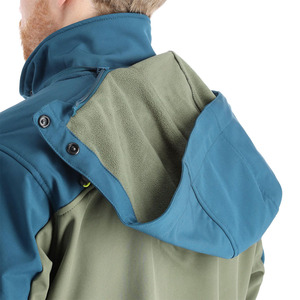 เสื้อแจ็คเก็ตผู้ชายแบบมีฮู้ด ซิปเต็มตัว สำหรับกิจกรรมกลางแจ้งในฤดูหนาว คุณภาพสูง ผลิตตามสั่ง ผ้าฟลีซกันน้ำ แบบทหาร - Product Image 5