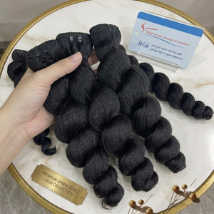 Extensiones de Cabello Humano Vietnamita 100% al por Mayor, Paquetes de Cabello Virgen Ondulado Profundo, Trama Doble, 8 Pulgadas, Alta Calidad - Product Image 4