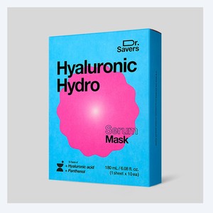 Masque coréen en feuille ITSSKIN K-Beauty Dr. Savers Hyaluronic Hydro Serum Mask Pack 10 feuilles Fabriqué en Corée - Product Image 2