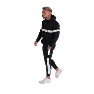 Wholesale Men's Custom Logo Winter Thermal High Quality Cotton Fleece Training Tracksuits - Product Image 4