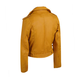 Premium Quality Women's Genuine <b>Leather</b> <b>Jacket</b> New Design Slim Fit <b>Long</b> Sleeve Zipper Coat Waterproof - Product Image 3