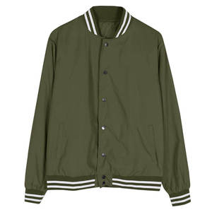 Vestes universitaires personnalisées pour hommes en gros avec col montant et logo frontal, 100 % coton respirant, service OEM - Product Image 6