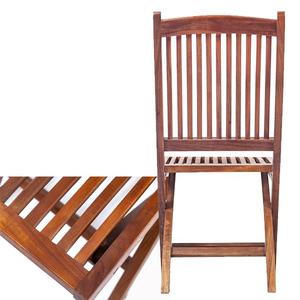 เก้าอี้ไม้สักพับได้ดีไซน์ยุโรปหรูหราเฟอร์นิเจอร์สวนอะคาเซียทางเลือกที่หรูหราสำหรับสวนสาธารณะ - Product Image 6