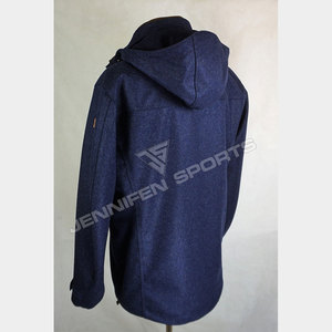 เสื้อแจ็คเก็ตขนสัตว์แท้ 100% สำหรับผู้ชาย แบบมีฮู้ดและกระเป๋าหลายช่อง เหมาะสำหรับเดินป่า ล่าสัตว์ กันลม กันหนาว ระบายอากาศได้ดี สไตล์ทหาร - Product Image 4