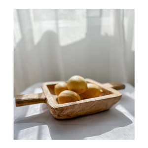 Bol en bois, motif bois naturel, bol de service décoratif pour la maison et la cuisine, design rustique, couleur naturelle - Product Image 6