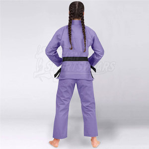 ชุดยิวยิตสู BJJ สวมใส่สบาย ระบายอากาศได้ดี เหมาะสำหรับการแข่งขัน  โลโก้ด้านหน้า ผ้าฝ้าย 100% แห้งเร็วและทนทาน - Product Image 4