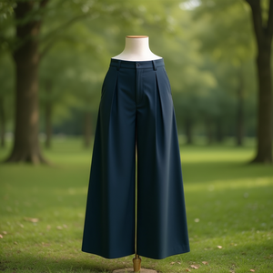 กางเกงคูลอตทรงหลวมไซส์ใหญ่สำหรับผู้หญิง - Product Image 2