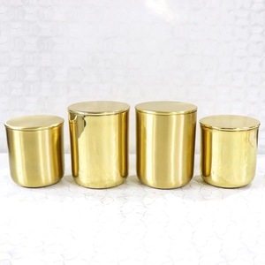 Personnalisation disponible - Contenants à bougies en laiton originaux les plus vendus - Pots à bougies pour fabricants de bougies de luxe au prix le plus bas - Product Image 1