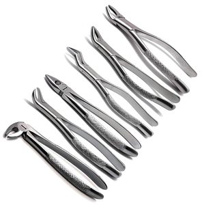 Juego de Instrumentos Profesionales de Acero Inoxidable para Extracción Dental, para Extracción de Dientes, Cirugía Oral, Práctica Clínica Dental - Product Image 1