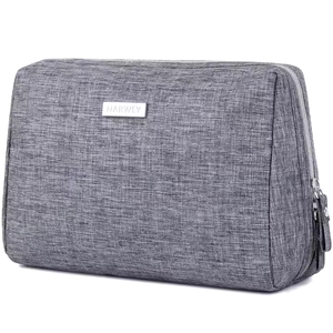 zipper toiletry cosmetic bag nylon travel organizer <b>makeup</b> pouch storage case portable wash bag <b>compact</b> women accessories kit - Product Image 2