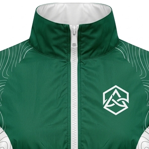 Women's Multi Colour Windbreaker Jacket Shorts <b>Set</b> Full Sleeve <b>Knitted</b> Polyester Custom Logo Stand Activewear Breathable <b>Sets</b> - Product Image 6