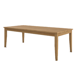 Mesa de Comedor Rectangular de Madera de Teca Sólida Moderna de Alta Calidad para Hoteles, Restaurantes Comerciales y Uso Familiar - Product Image 1