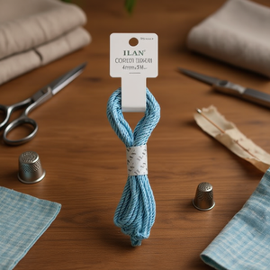 Cordoncino Ritorto Blu 4mm X 5m per Artigianato e Cucito - Product Image 2