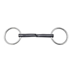 Bocado de Titanio de Calidad Premium con Anillo Suelto y Doble Articulación para Equipo Profesional de Equitación y Entrenamiento - Product Image 1