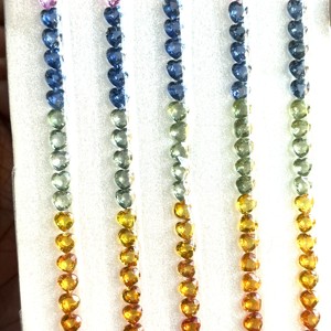 Pierre précieuse en vrac sculptée en forme de cœur en saphir naturel multi pierre en vrac à facettes saphir de qualité supérieure pour la fabrication de bijoux par grossiste - Product Image 6