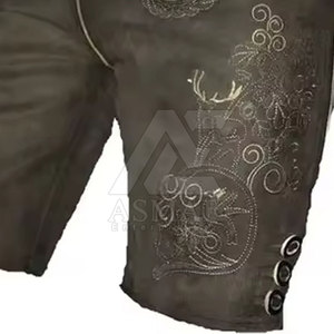Pantalones Cortos de Cuero Estilo Alemán Hechos a Mano para Hombre con Diseños Bordados Clásicos 2026 - Product Image 4