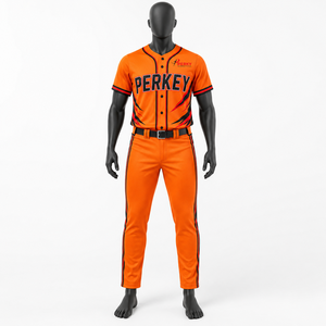 Vêtements de sport professionnels pour équipes, dotés d'un matériau léger et respirant, pour les entraînements de club, uniformes de baseball et les matchs de compétition. - Product Image 1