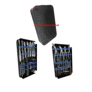 Kit d'instruments manuels pour petits fragments Bisons International pour la chirurgie orthopédique traumatique - Kit de fixation par plaques et vis en acier inoxydable - Product Image 2