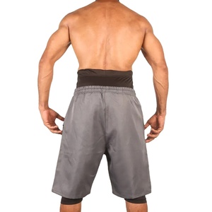 2026 New Summer Solid Men's Gym & Beach Shorts Quick Dry Canvas <b>Elastic</b> Waist 100% Nylon Casual Training Shorts - Product Image 3