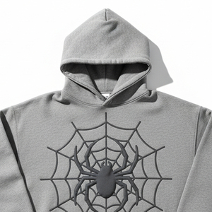 Sudadera con Capucha Personalizada OEM al por Mayor, Sudadera de Forro Polar Lisa para Hombre, Chándal con Estampado Puff, Proveedor de Ropa Urbana Unisex - Product Image 3