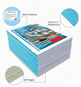Cuaderno Impreso A4 Hawamahal, 216 Páginas, 60 GSM, Cubierta con Diseño de Barco, para Uso Escolar, de Oficina o como Regalo - Product Image 6